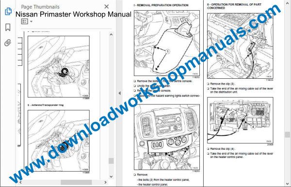 Nissan primastar repair manual